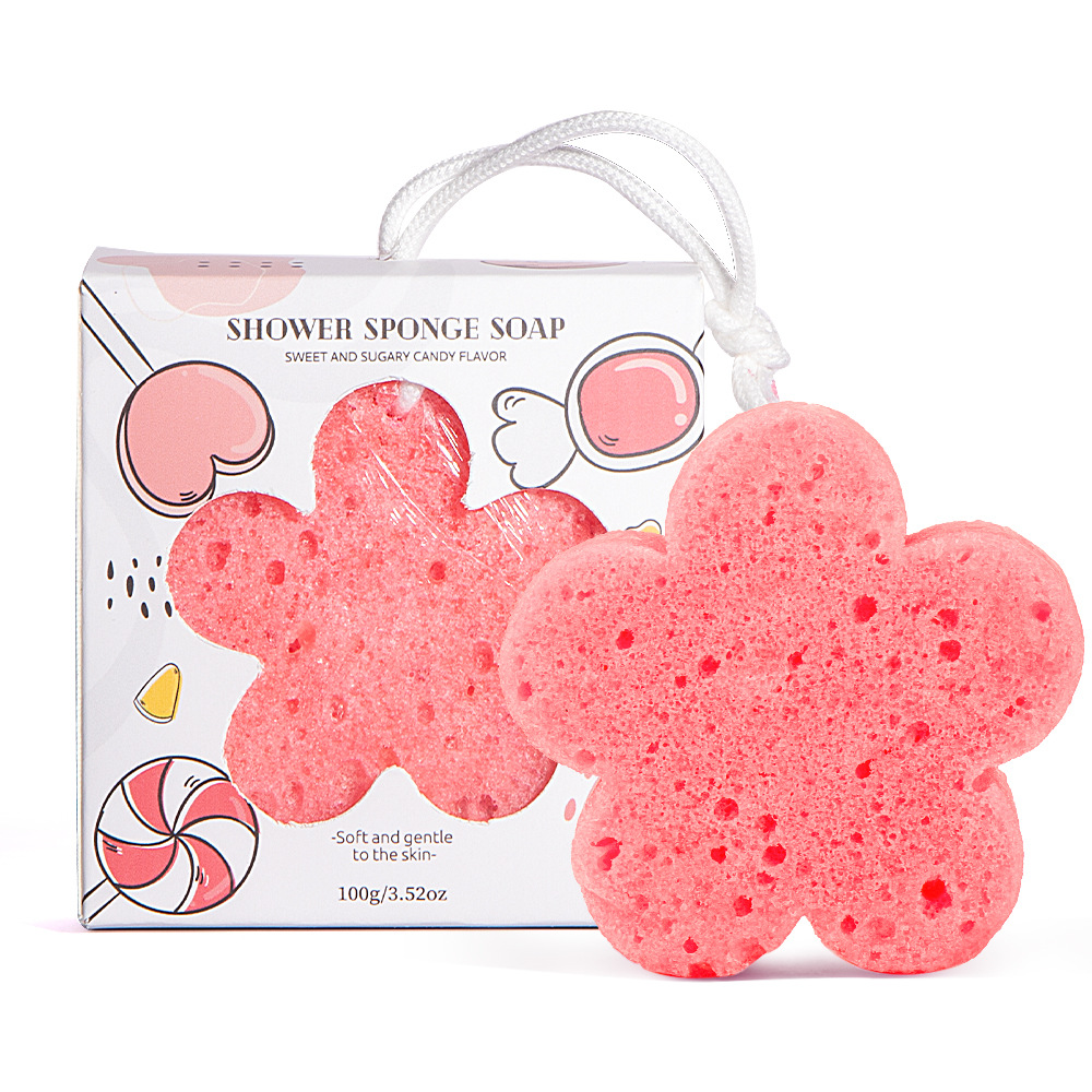 Wholesale Soap-Infused Bath Sponge, Glycerin Body Wash Buffer, Assorted Scents